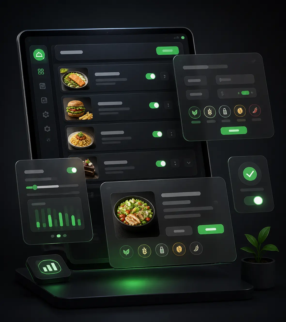 Menu management feature